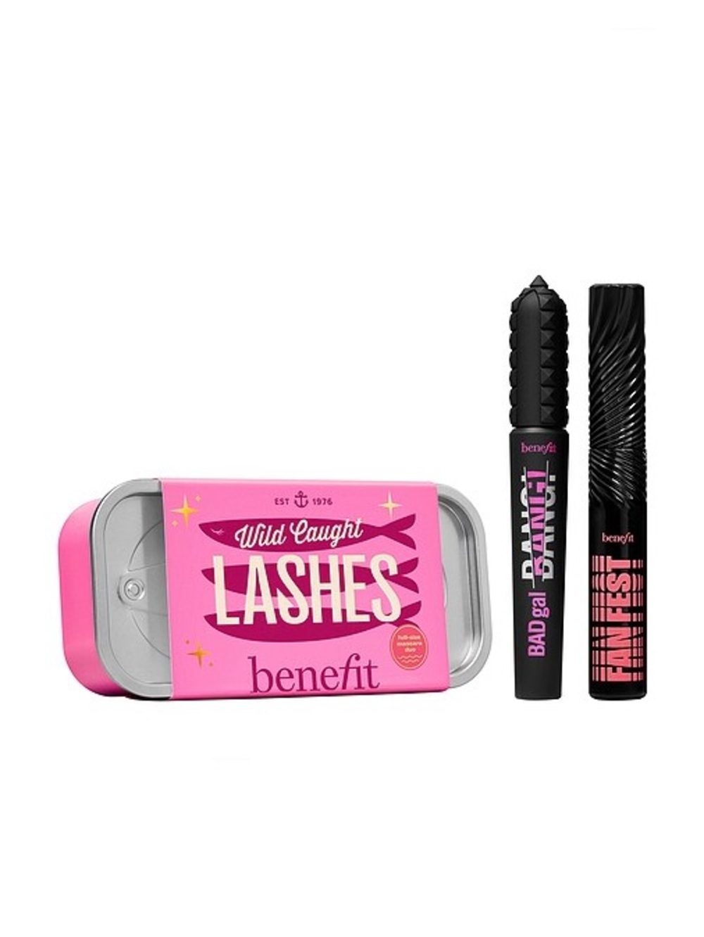 Benefit Wild Caught Lashes Mascara Duo Fan Fest BADgal BANG Full Size NWT